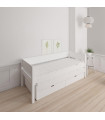 Manis-h children's bed Luna pull-out bed 90 x 200 with drawers Snow white