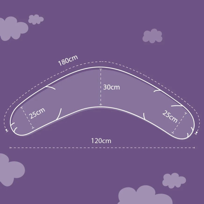 Träumeland cuscino per allattamento grauen Sternen