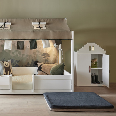 Coprimaterasso Lifetime - Rib Graphite 90 cm x 200 cm, altezza 12 cm