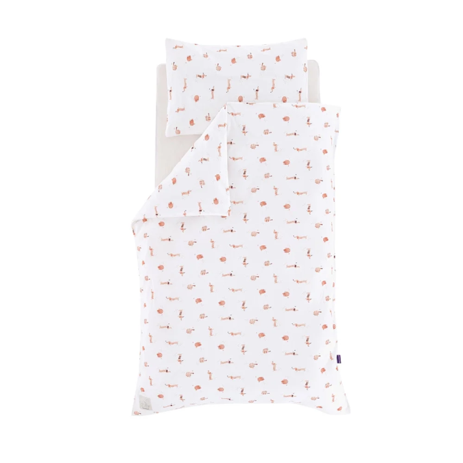 Träumeland biancheria da letto in jersey cats & dogs 100/135 + 40/60 cm