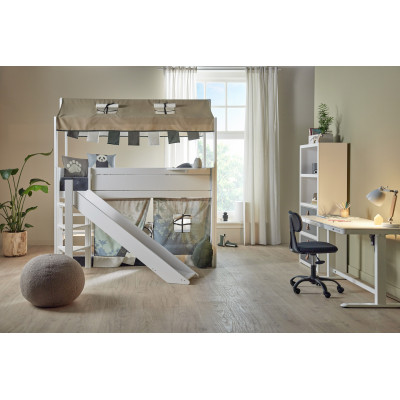 Lifetime Lit 4 en 1 avec toit en toile et toboggan, Panda Paradise