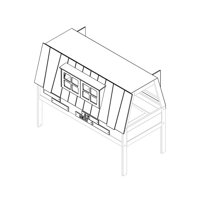 Lifetime Dachbretter + Fenster + Stoff für Hangout