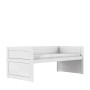 Letto a contenitore Lifetime 120 cm con rete a doghe bianco