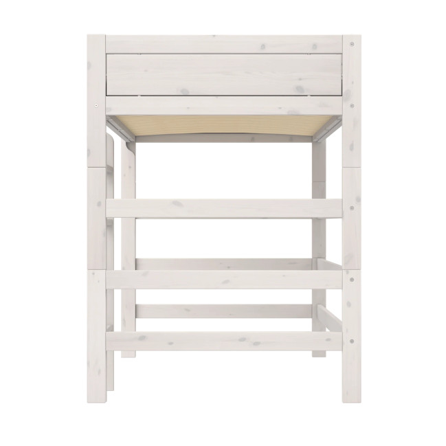 Lifetime Kidsrooms High Sleeper Bed 120 cm, Premium Roller Slat Base with 23 Slats, whitewash