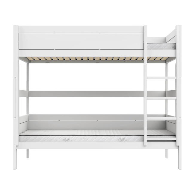 Letto a castello Lifetime Kidsrooms 120 cm, doghe a rullo premium con 23 stecche, bianco