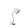 Lifetime clamp lamp Ivory M/chrome edge