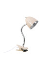 Lampada a morsetto Lifetime Ivory M/bordo cromato