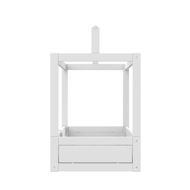 Lifetime Montessori Hausbett mit Absturzsicherung inkl. Lattenrost Premium Weiss