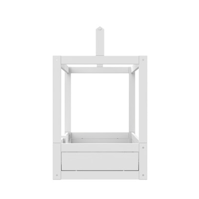 Lifetime Montessori Hausbett mit Absturzsicherung inkl. Lattenrost Premium Weiss