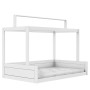 Lifetime Montessori bed 120 with roof structure incl. Premium slatted base White