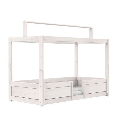 Letto 4 in 1 Lifetime per tetto in tessuto con telaio a doghe a rullo imbiancato