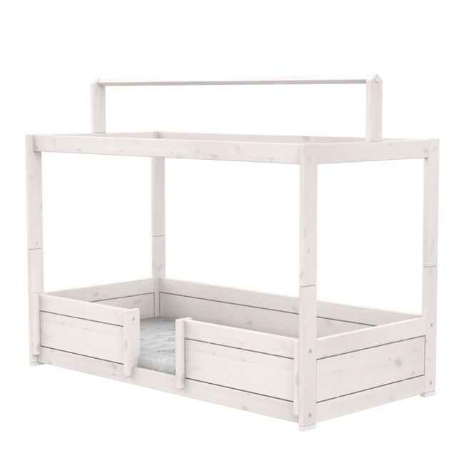 Lifetime 4 in 1 bed for fabric roof with roll slatted frame whitewash