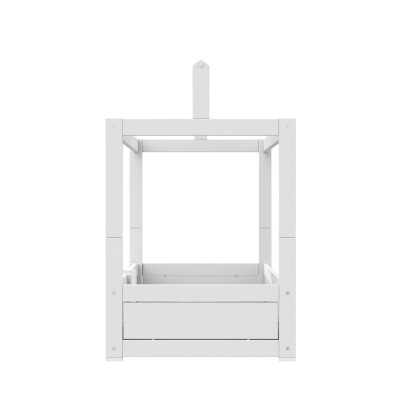 Lifetime 4 in 1 bed for fabric roof with rolling floor white