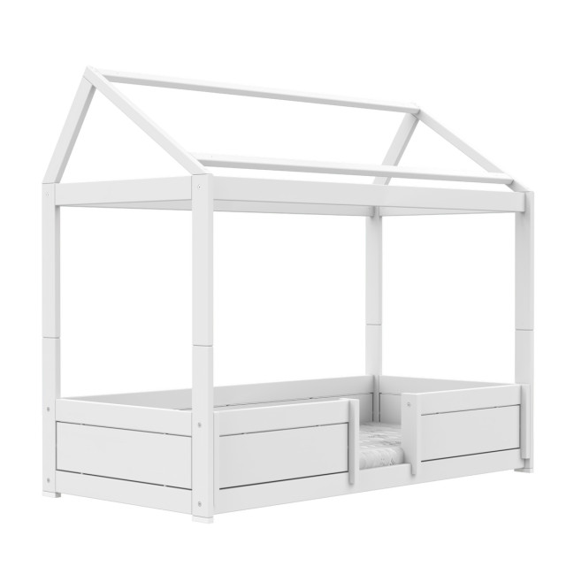 Lifetime 4 en 1 lit de maison pour toit en tissu avec sommier, blanc