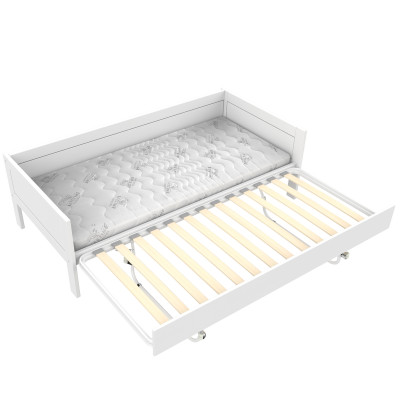 Lifetime Basisbett 90x200 cm mit Roll-Lattenrost weiss