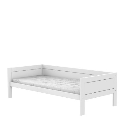 Lifetime Lit de base 90x200 cm avec sommier, blanc