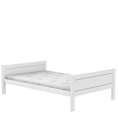 Letto Lifetime 120x200, senza schienale con struttura a doghe deluxe bianca