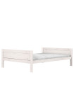 Lifetime Bed 140x200, Without back with Deluxe Slatted Frame whitewash