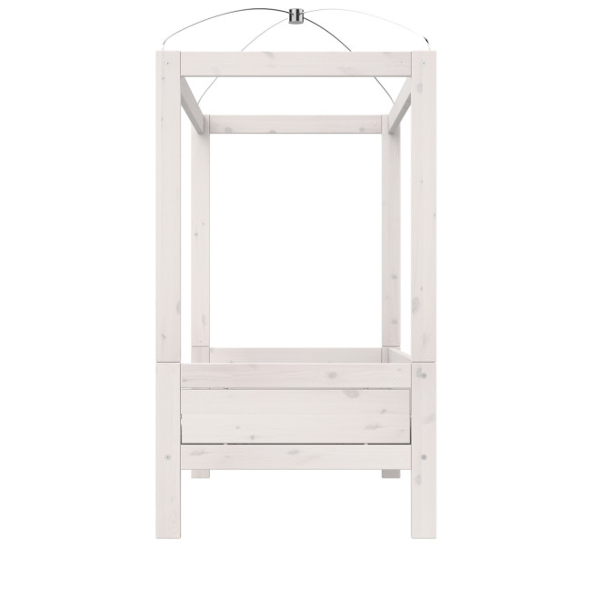 Culla Ladina-RL, letto a baldacchino lifetime 90x200 telaio a doghe