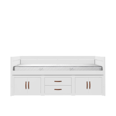 Lifetime bunk bed with roller floor white