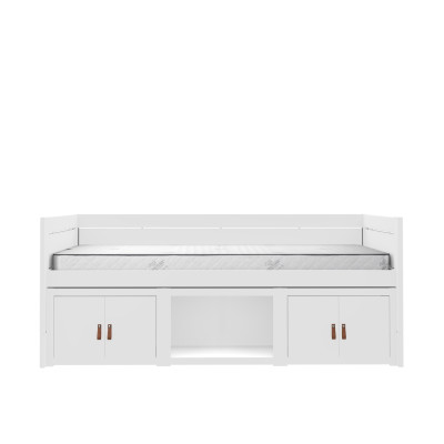 Lifetime bunk bed with roller floor white