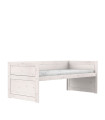 Lifetime bunk bed with Deluxe Slatted Frame Whitewash