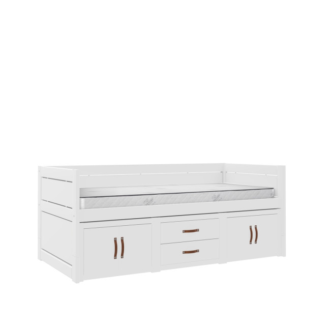 Lifetime Lit superposé avec sommier Luxe, blanc