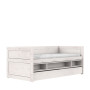 Lifetime Loft Bed 90x200 with Shelf & Storage Drawer - Whitewash