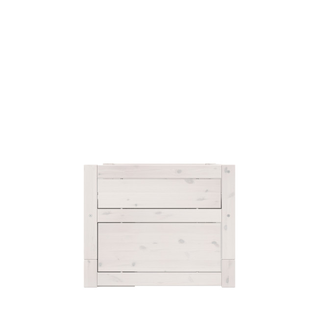 Lifetime Kojenbett mit Regalen & Schubladen, Lattenrost Standard whitewash