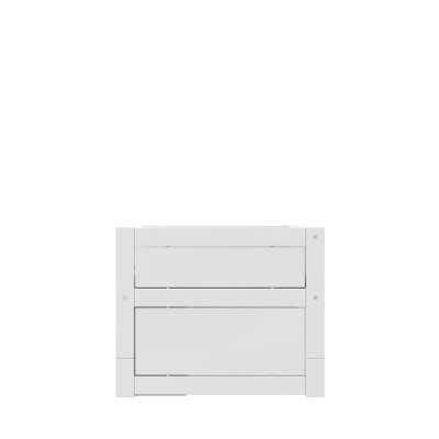 Letto a Castello Lifetime con Ripiani e Cassetti, rete a doghe Premium bianco