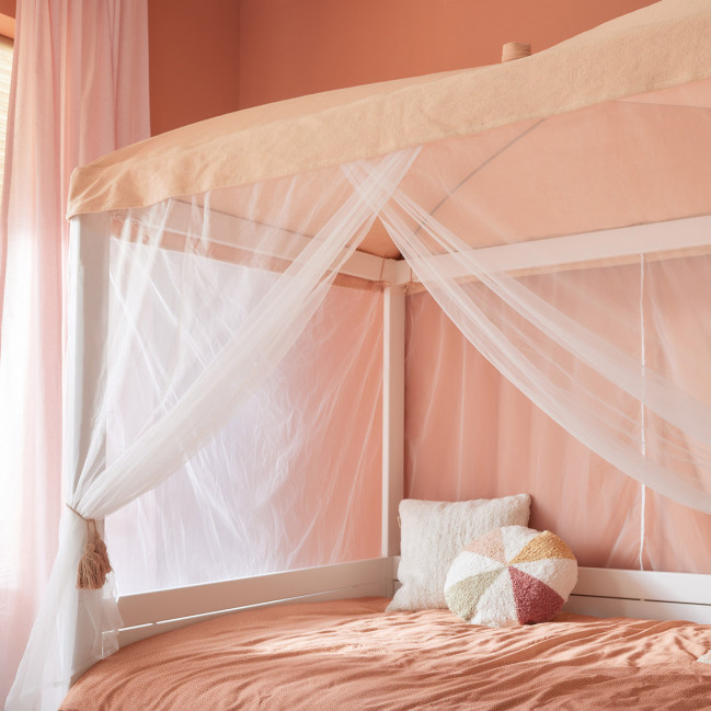 Housse de lit à baldaquin 120 - Sweet Pink pour une chambre élégante