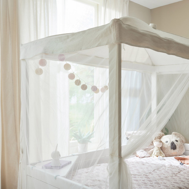 Housse de lit à baldaquin 120 - Dreamy White, Élégance et Confort