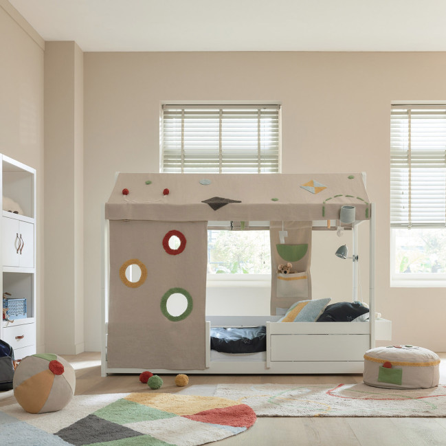 Letto Bimbo 4-in-1 Tessuto Olympic Dreams – Cresce con Lui