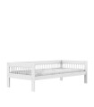 Lifetime Single Bed Breeze 90 x 200 with Slatted bed luxury white