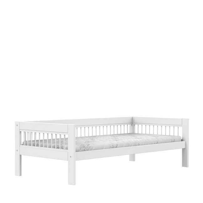 Lifetime Lit individuel Breeze 90 x 200 avec sommier Premium blanc
