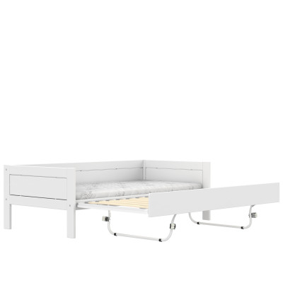 Letto base Lifetime con struttura a doghe deluxe bianco