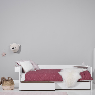 Lifetime Basisbett mit Deluxe Lattenrost weiss