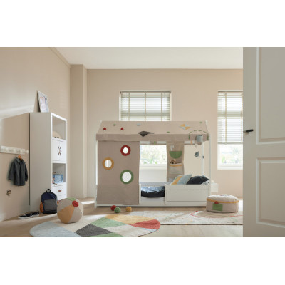 Lit Enfant Flexible 4-en-1 avec ciel Olympic Dreams et sommier Deluxe | Multi-âge