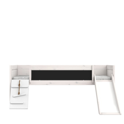 Letto a castello Lifetime Climb & Slide con pavimento a rulli Whitewash