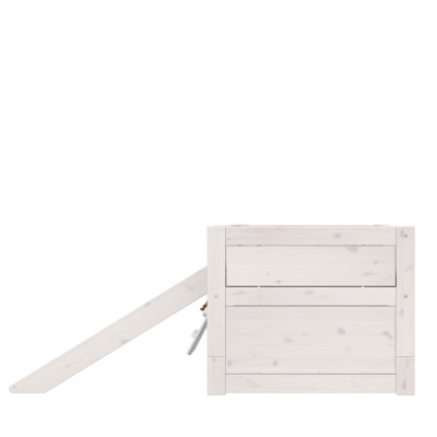 Letto a castello Lifetime Climb & Slide con deluxe slatted frame Whitewash