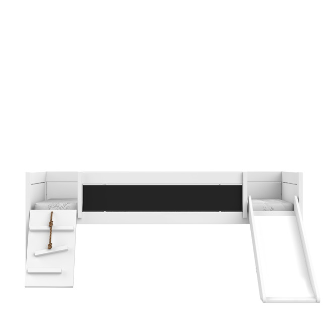 Lifetime bunk bed Climb & Slide with roller floor white
