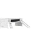 Lifetime bunk bed Climb & Slide with roller floor white