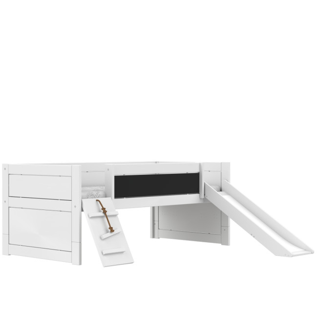 Lifetime bunk bed Climb & Slide with deluxe slatted frame white