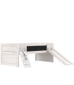 Lifetime Lit superposé 90 x 200 cm Climb & Slide avec sommier premium, whitewash