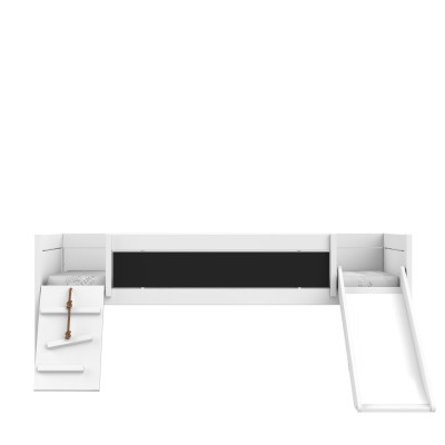Lifetime Lit superposé 90 x 200 cm Climb & Slide avec sommier premium, blanc