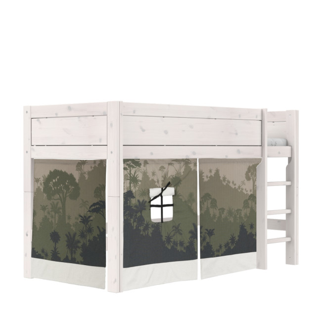 Lifetime half-height bed with rolling floor whitewash