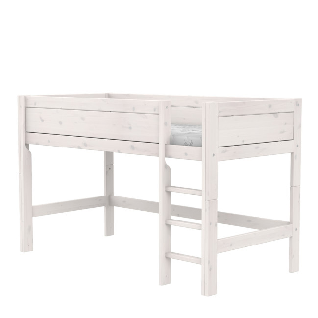 Lifetime half-height bed with rolling floor whitewash