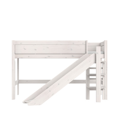 Lifetime half-height bed with rolling floor whitewash