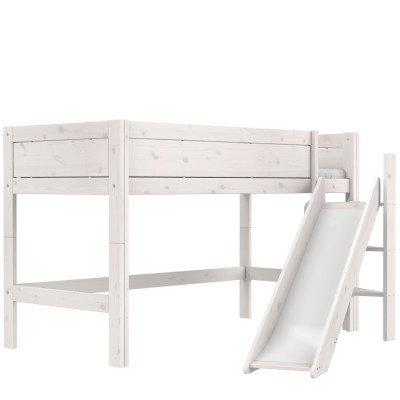Lifetime half-height bed with rolling floor whitewash