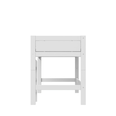 Lifetime Halbhohes Bett mit Rollboden weiss